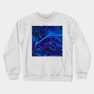 Swirls- Blue and Purple Glitter Crewneck Sweatshirt